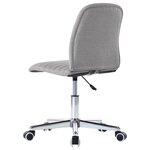 vidaXL Chaises à manger lot de 2 gris clair tissu