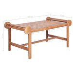 vidaXL Table basse 100x50x45 cm Teck solide