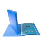 Classeur 4 Anneaux 15mm Polypropylène Chromaline 5/10e Kreacover® - A4 - Bleu - X 12 - Exacompta