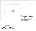 Equerre 60° 3 bords anti-taches 32 cm