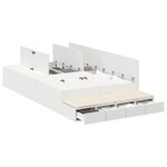 vidaXL Cadre de lit Blanc 120x200 cm