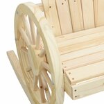 vidaXL Chaise à bascule Adirondack bois de sapin massif