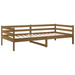 vidaXL Lit de jour sans matelas marron miel 90x190 cm bois pin massif