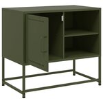 vidaXL Meuble TV jaune moutarde 100 5x39x60 5 cm acier