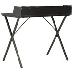vidaXL Bureau Noir 80x50x84 cm