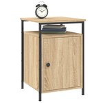 vidaXL Tables de chevet 2Pièces chêne sonoma 40x42x60cm bois d'ingénierie