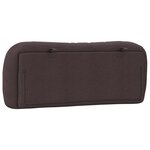 vidaXL Coussin de tête de lit marron foncé 100 cm tissu