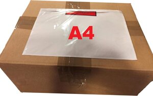 Lot de 100 pochettes A4 porte-document ci-inclus imprimé