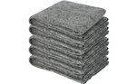 Lot de 5 couvertures de déménagement 150x200 cm - 300 g/m²  Protection Meubles et Objets Fragiles  Couvertures Résistantes  Réutilisables et Épaisses - Idéales pour Transport et Stockage