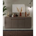 Buffet haut FIRENZE - Bronze et chêne Mercure - 4 portes + 1 tiroir/design