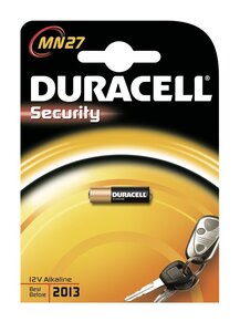 Pile alarmes et télécommandes MN 27 12V blister de 1 DURACELL