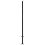 vidaXL Jeu de poteaux d'auvent anthracite 300x245 cm fer