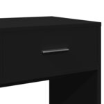 vidaXL Coiffeuse avec miroir noir 80x39x80 cm