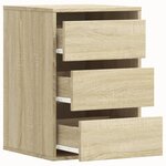 vidaXL Commode d'angle chêne sonoma 40x41x58 cm bois d'ingénierie
