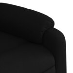 vidaXL Fauteuil inclinable Noir Tissu