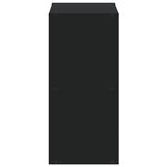vidaXL Bibliothèque noir 68 5x32x68 5 cm bois d'ingénierie