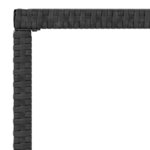 Salon de jardin meuble d'extérieur ensemble de mobilier 6 pièces avec coussins noir résine tressée 02_0016843