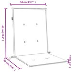vidaXL Coussins de chaise à dossier bas lot de 6 crème mélangé tissu