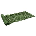 vidaXL Écran de balcon avec feuilles vert foncé 400x100 cm