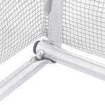 vidaXL Serre avec cadre en acier blanc 144 m² 24x6x2 85 m