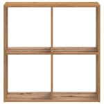 vidaXL Bibliothèque chêne artisanal 68 5x32x68 5 cm bois d'ingénierie