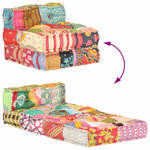 vidaXL Pouf modulaire Patchwork Tissu