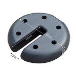 Lot de 4 poids de lestage circulaire pour tonnelle barnum tente diamètre 20 cm épaisseur 4 5 cm polyéthylène noir