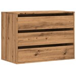 vidaXL Commode d'angle chêne artisanal 80x41x58 cm bois d'ingénierie