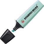 Blister 1 surligneur stabilo boss original pastel - touche de turquoise x 10 stabilo