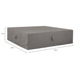 Madison Housse de meubles d'extérieur 180 x 190 x 85 cm Gris