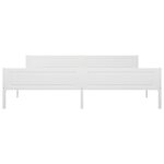 vidaXL Cadre de lit sans matelas bois massif de pin blanc 200x200 cm