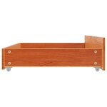 vidaXL Tiroirs de lit 4 Pièces cire marron bois de pin massif