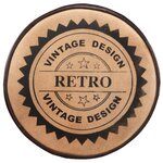 vidaXL Tabourets de bar avec motif lot de 2 noir/marron cuir véritable