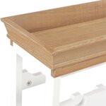 vidaXL Armoire à vin Blanc 70 x 22 5 x 70 5 cm MDF