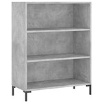 vidaXL Buffet haut Gris béton 69 5x34x180 cm Bois d'ingénierie