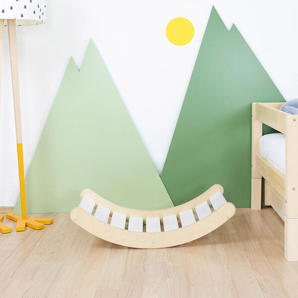 Planche d'équilibre ROKIT - bois massif blanc