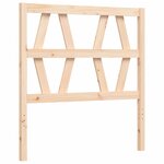 vidaXL Cadre de lit sans matelas 100x200 cm bois massif