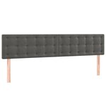 vidaXL Cadre de lit avec tête de lit gris foncé 120x190 cm velours