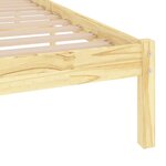 vidaXL Cadre de lit bois massif 90x190 cm simple