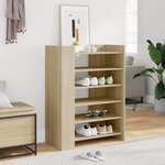 vidaXL Armoire à chaussures chêne sonoma 74 5x37 5x100 cm