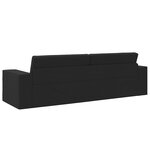 vidaXL Canapé Lit 2-en-1 Noir 245x150x60.5 cm Tissu