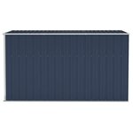 vidaXL Abri de jardin mural Anthracite 118x288x178 cm Acier