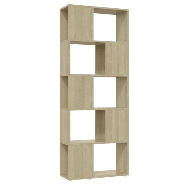 vidaXL Bibliothèque/Séparateur de pièce Chêne Sonoma 60x24x155 cm