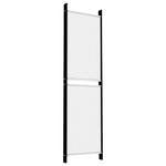 vidaXL Cloison de séparation 5 panneaux Blanc 250x180 cm Tissu