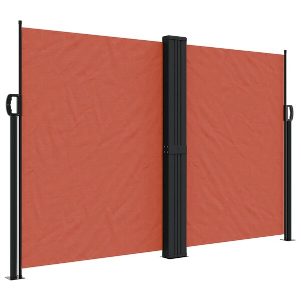 vidaXL Auvent latéral rétractable terre cuite 160x1200 cm