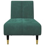 vidaXL Ensemble de canapés 2 Pièces vert foncé velours