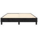 vidaXL Cadre de lit sans matelas noir 140x190 cm velours