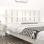vidaXL Tête de lit blanc 185 5x4x100 cm bois massif de pin