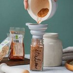 Mortier et pilon en grès blanc + Rhizome de curcuma - 30 g