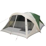 vidaXL Tente de cabine familiale 6 personnes vert imperméable